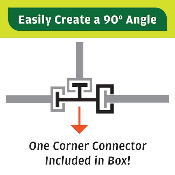 Master Mark Border Master 20 ft. Recycled Plastic Poundable Landscape Lawn Edging with Connectors Black