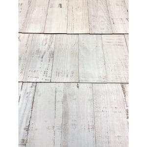 Thermo-Treated 1/4 in. x 5 in. x 2 ft. White Shingle Warp Resistant Barn Wood Wall Plank (10 sq. ft. per 24-Pack)