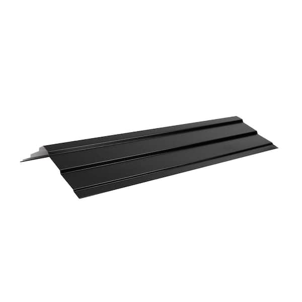 Fabral 14-1/2 in. x 1 ft. 6 in. AR3 Steel 29 GA Ridge Cap - Enduracote True Black