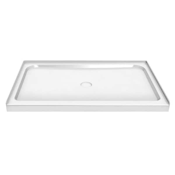 MAAX 42 in. x 36 in. Single Threshold Shower Base in White