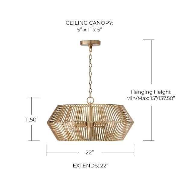 Capital Lighting Fixture Company Kaiya 100-Watt 4-Light Matte