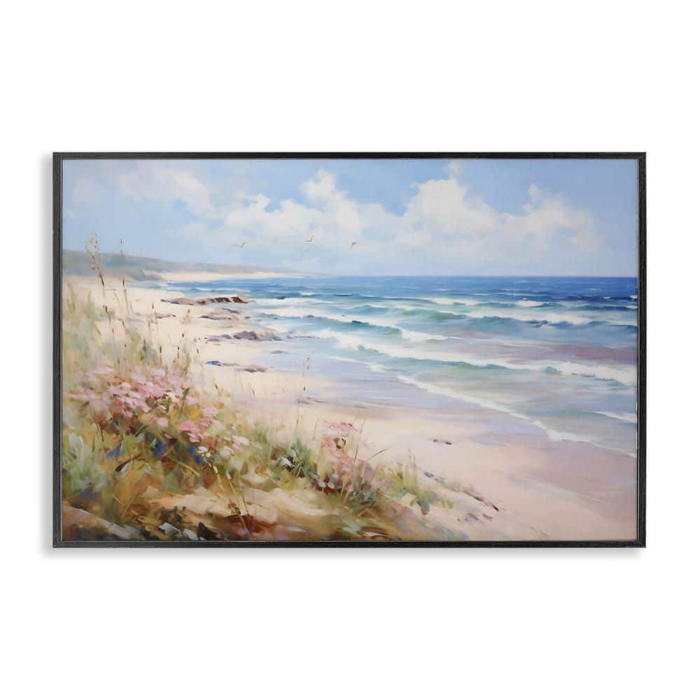 Summer Coastal Waves by Franklyn Gregory Black Framed Coastal Giclee Art Print 12 in. x 18 in. price history on PriceWatchPro