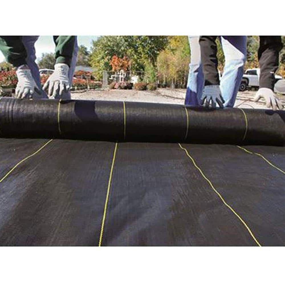 Sunbelt 3.2-Oz Black Polypropylene Weed Barrier Ground Cover, 37in x 8ft