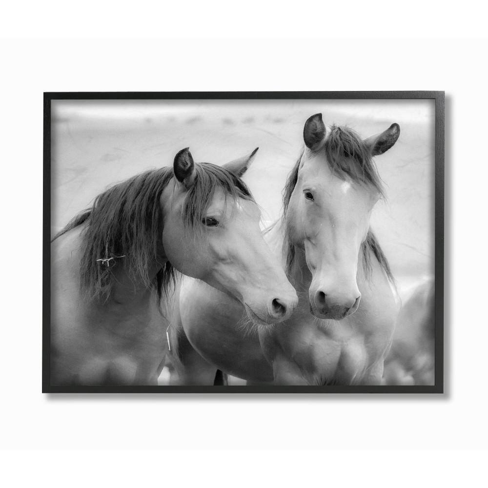 black and white framed horse pictures