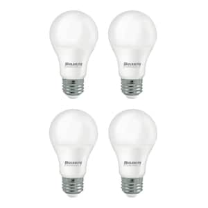 75-Watt Equivalent A19 Warm White Light 2700K, Medium Screw (E26) Dimmable Frost LED Light Bulb(4- Pack)