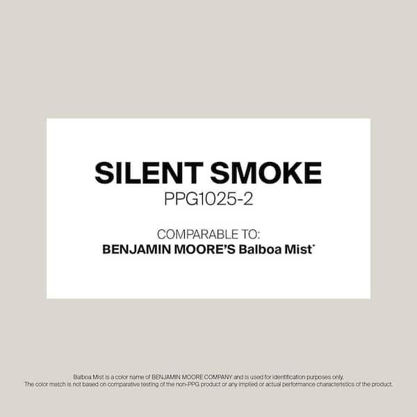 1 qt. PPG1025-2 Silent Smoke Satin Door, Trim & Cabinet Paint
