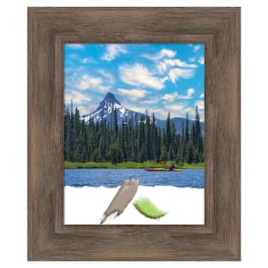 Hardwood Mocha Wood Picture Frame Opening Size 11 x 14 in.