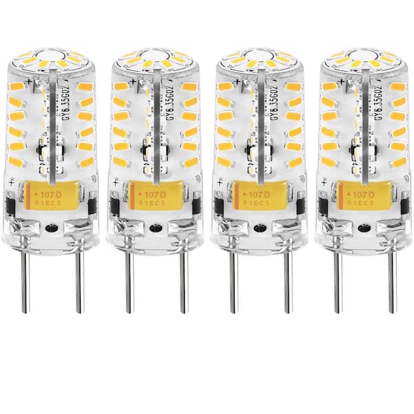 Academia Combatiente plan de ventas LUXRITE 35-Watt Equivalent Mini GY6.35 Base LED Light Bulb 2700K Warm White  3-Watt (4-Pack) LR24607-4PK - The Home Depot