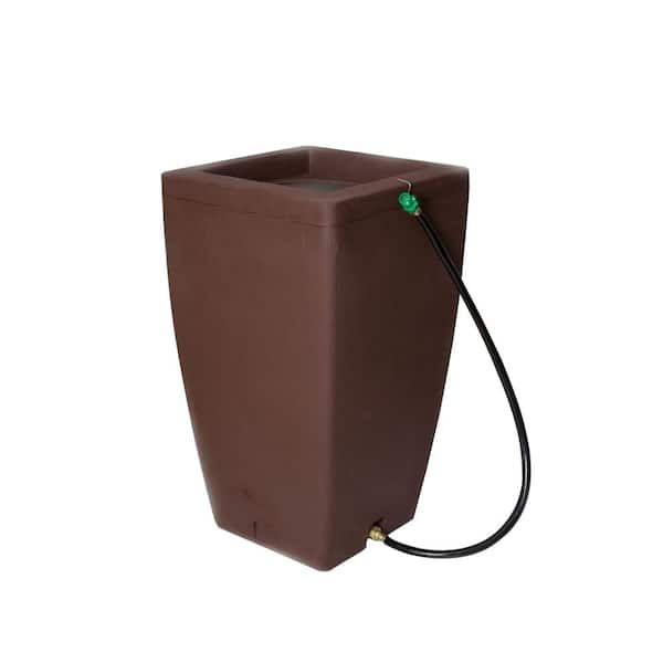 Algreen Madison 49 Gal. Rain Barrel in Brownstone 84312 The Home Depot