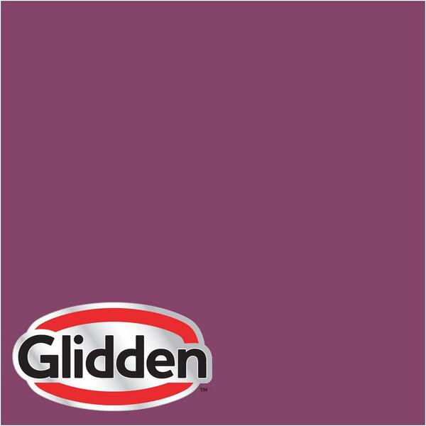 Glidden Premium 5 gal. #HDGR08 Bright Black Raspberry Satin Interior Paint with Primer