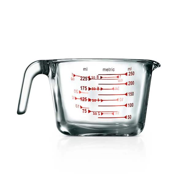 1pc 500ml Clear Measuring Cup, Simple Glass Liquid Measuring Cup