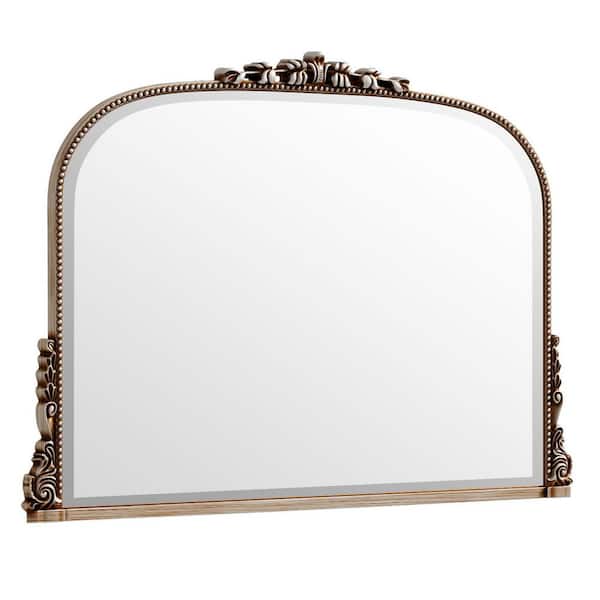 XRAMFY Antique Silver 44 in. W x 32 in. H Arched Polyurethane