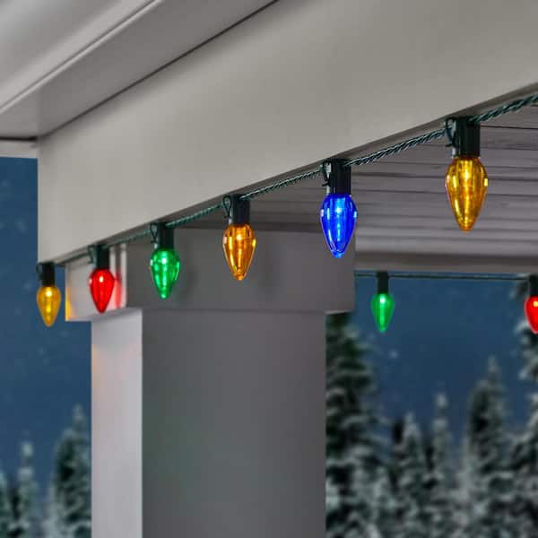 100 Count Multi-Colored Steady Lit Super-Bright C9 LED Lights