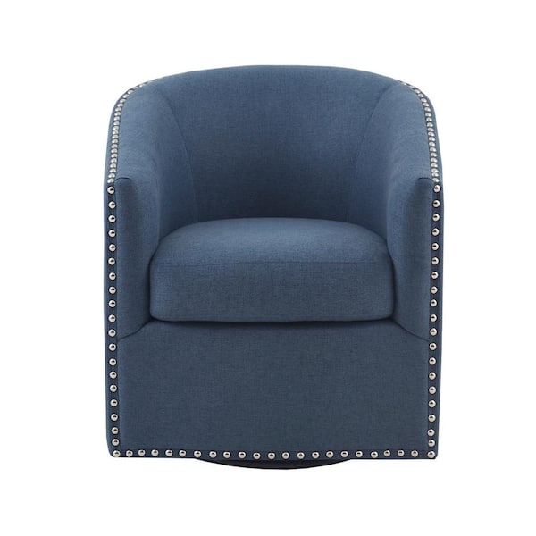 Madison Park Memo Blue 360° Swivel Chair