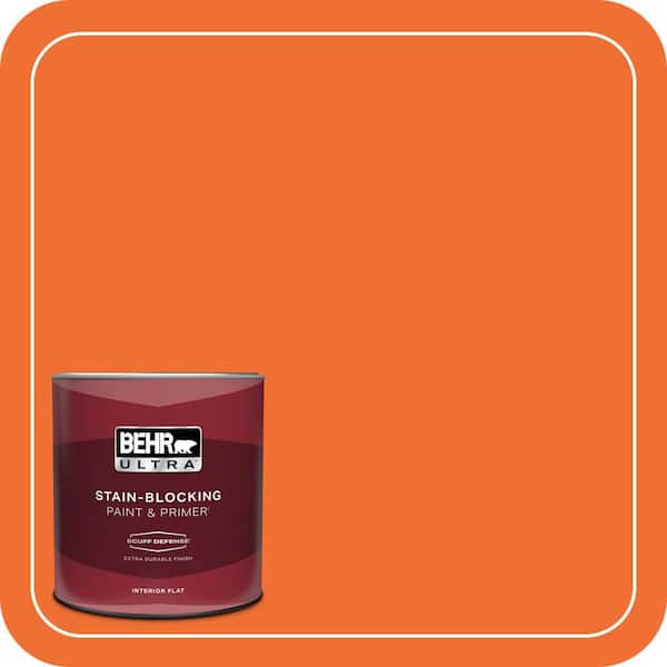 BEHR ULTRA 1 qt. #S-G-240 Dragon Fire Extra Durable Flat Interior Paint & Primer