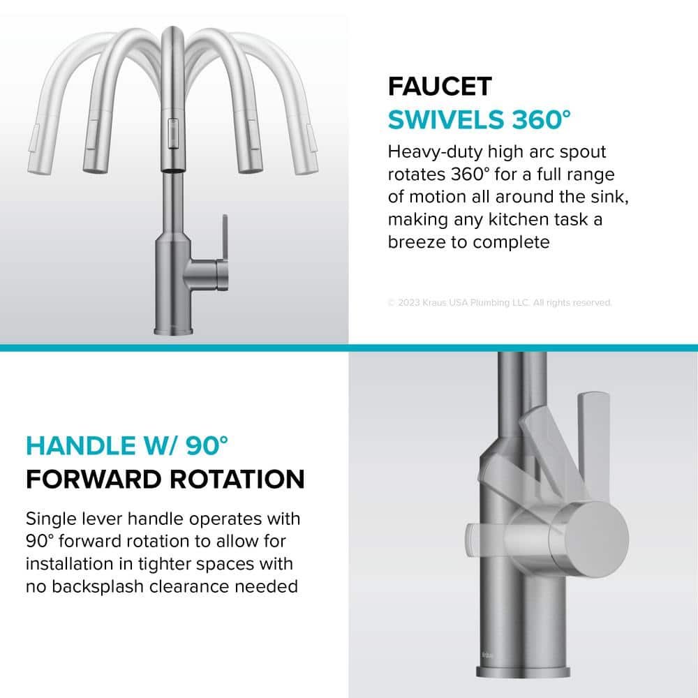 Matte Black Brass Touchless Pull-Down Kitchen Faucet with Spray