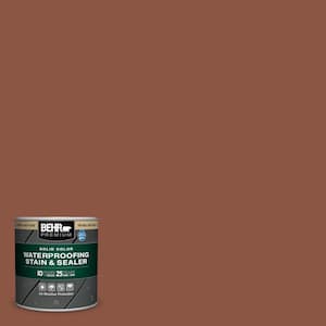 8 oz. #S180-7 True Copper Solid Color Waterproofing Exterior Wood Stain and Sealer Sample