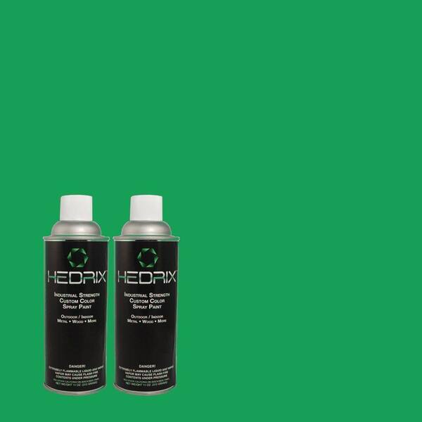Hedrix 11 oz. Match of S-G-450 Herbal Tea Gloss Custom Spray Paint (2-Pack)