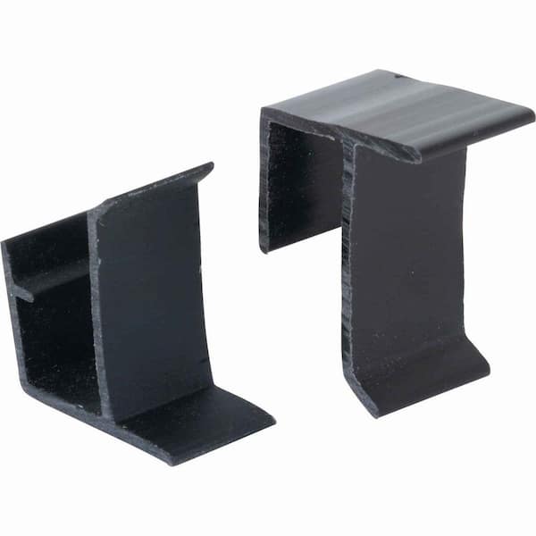 Prime-Line Screen Frame Holder, Top and Bottom, Black, Vinyl (2-Sets)