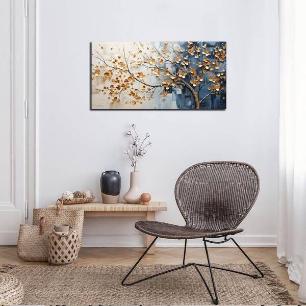 hyidecorart Muurschilderingen Woonkamer Groot, 73x146 cm Tree Of Life Canvas Foto's, Moderne Landschap Foto's Slaapkamer Esthetisch Kantoor Hal Eetkamer Studeerkamer Trap
