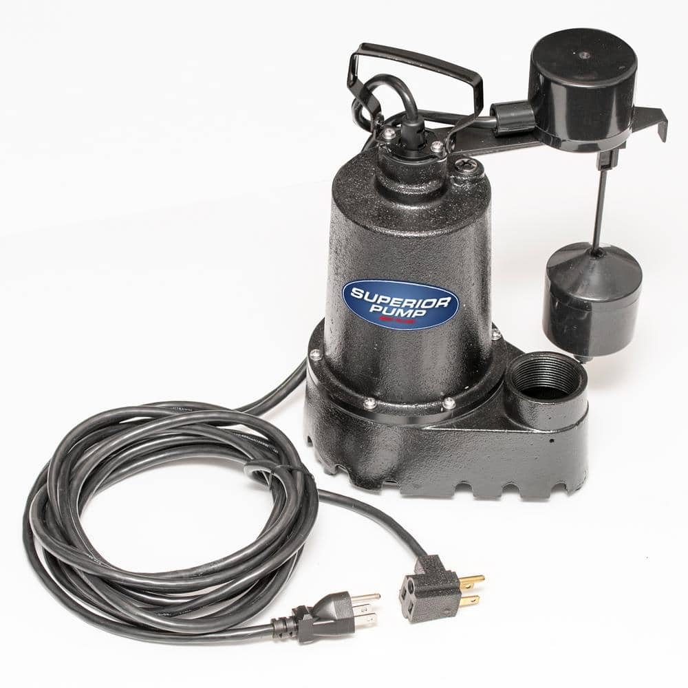Compact Black Cast Iron Remote Sink Drain Pump System