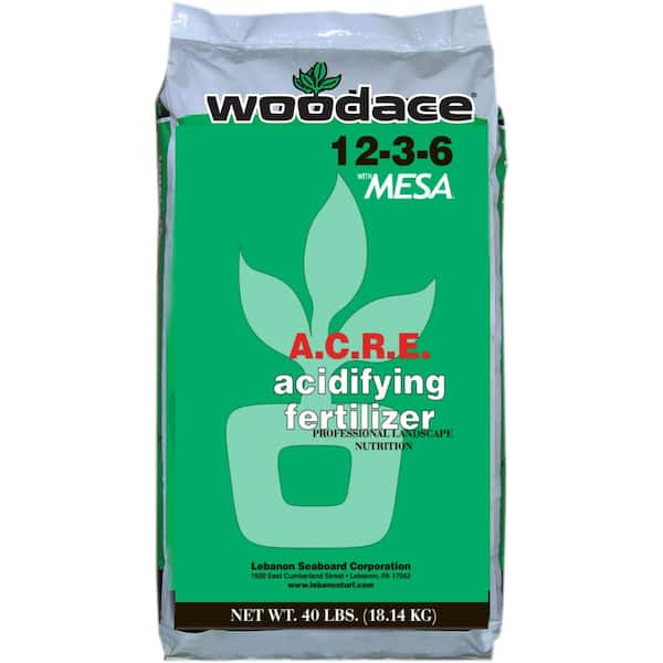Woodace 40 lbs. 12-3-6 A.C.R.E, Acidifying Plant Fertilizer