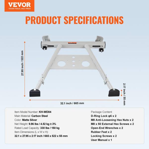 VEVOR Ladder Stabilizer, Adjustable Feet Extension Ladder