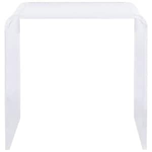 Pryor 17.5 in. Clear Rectangular Acrylic End Table