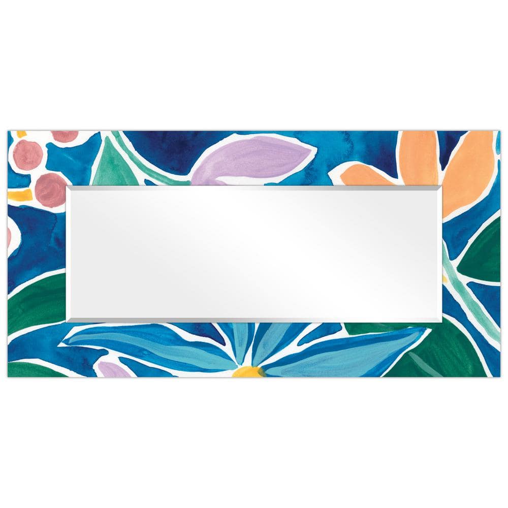 Elysian Paradise 72" x 36" Frameless Tempered Glass Art Mirror