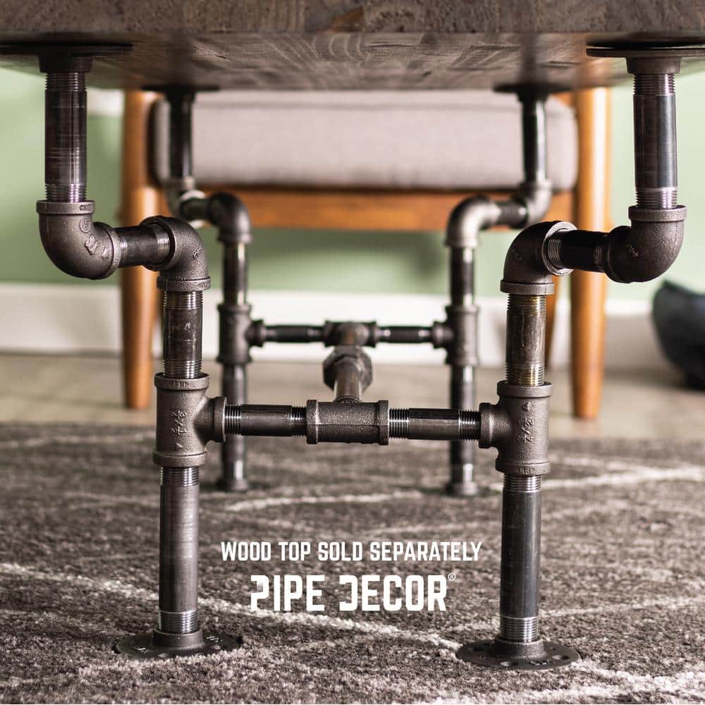 Streetlights Industrial Steel Pipe Coffee Table Base Kit