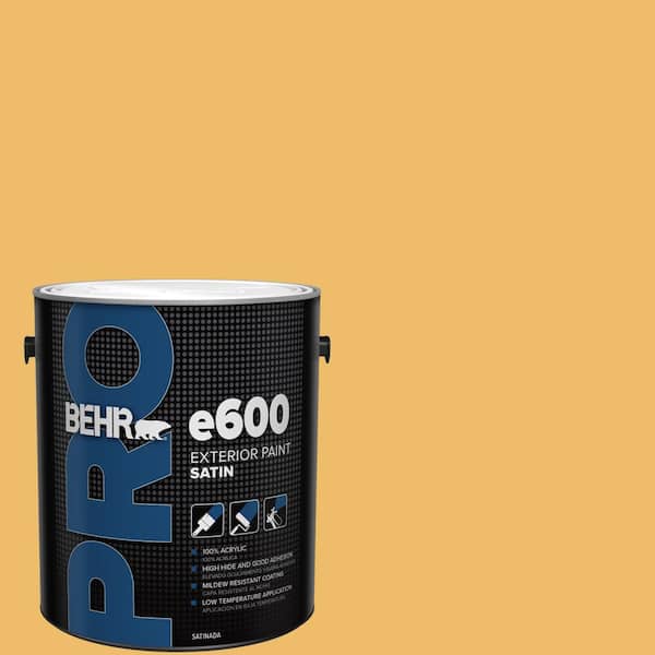 1 gal. #HDC-MD-24 Luscious Lemon Satin Exterior Paint