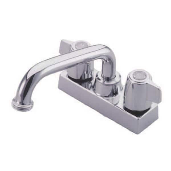 Kingston Brass 2-Handle Laundry and Utility Faucet in Polished Chrome