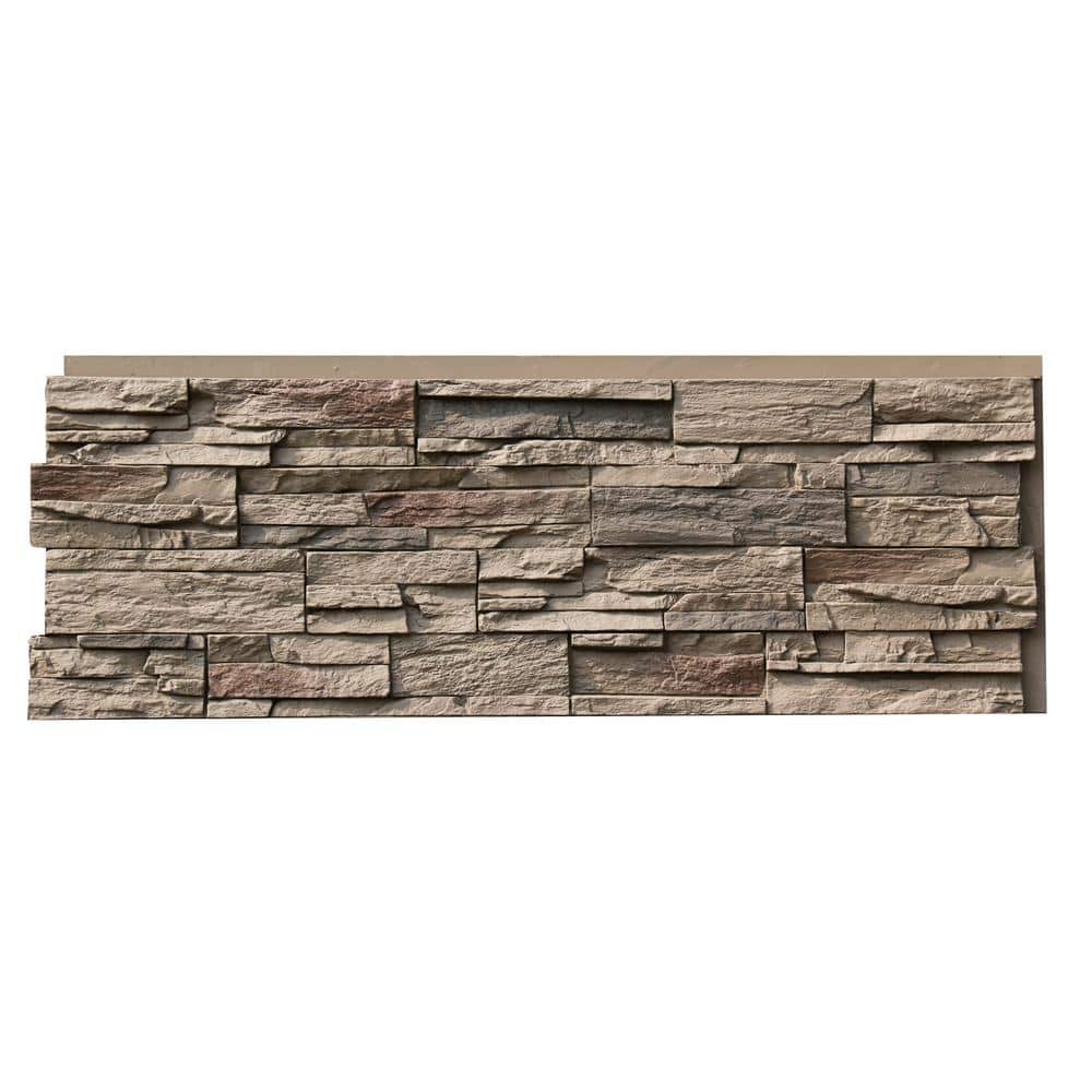 NextStone Country Ledgestone 15.5 in. x 43.5 in. Teton Buff Faux