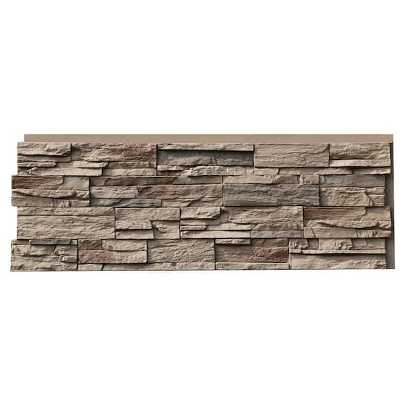 NextStone Country Ledgestone 15.5 in. x 43.5 in. Teton Buff Faux