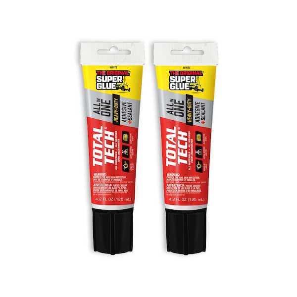 Total Tech 4.2 fl. oz. Tube White All-In-One Adhesive and Sealant (2-Pack)