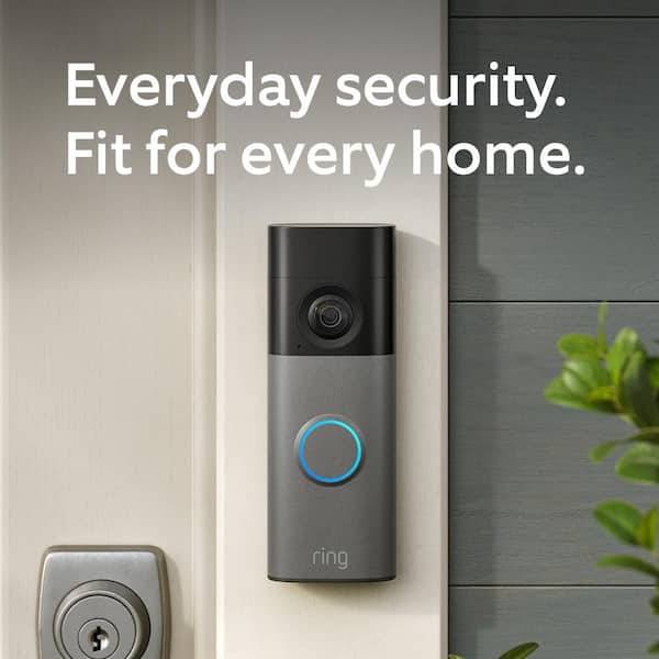 Battery Doorbell (Newest Model) - Retinal 2K with Wide-angle Video, up to 6x Enhanced Zoom - Speckled Gray