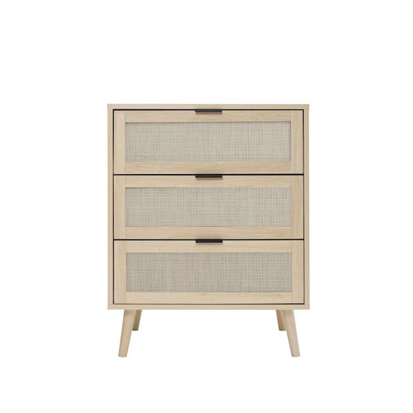 Miscool Anky 23.62 in. W x 15.35 in. D x 30.31 in. H Brown Particle Board Freestanding Bathroom Linen Cabinet in Burly Wood