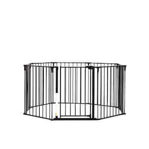 4-in-1 Play Yard Configurable Metal Safety Gate Black