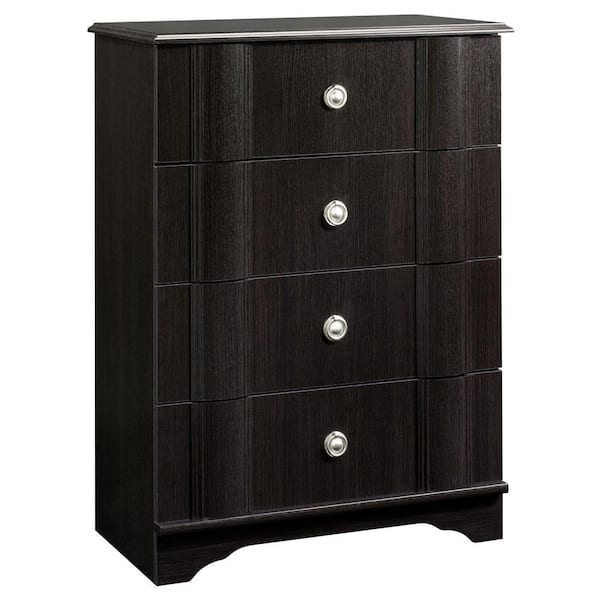 SAUDER Embassy Point Collection 4-Drawer Chest in Wind Oak