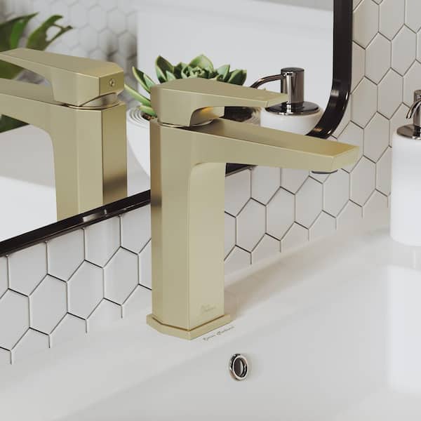 Swiss Madison Voltaire Single-Handle Single-Hole Bathroom Faucet in Brushed Gold