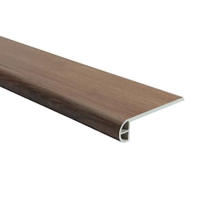 Hickory Embarcadero 0.944 in. T x 4.527 in. W x 94.48 in. L Vinyl Flush Stair Nose Molding