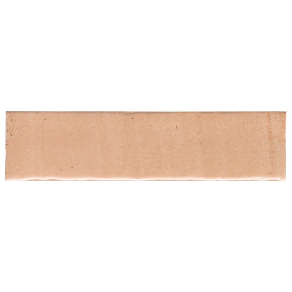 Sienna Terracotta Sand 2.55 in. x 0.43 in. Matte Porcelain Floor and Wall Tile Sample