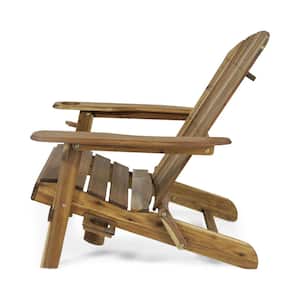 Lissette Natural Foldable Wood Outdoor Patio Adirondack Chair