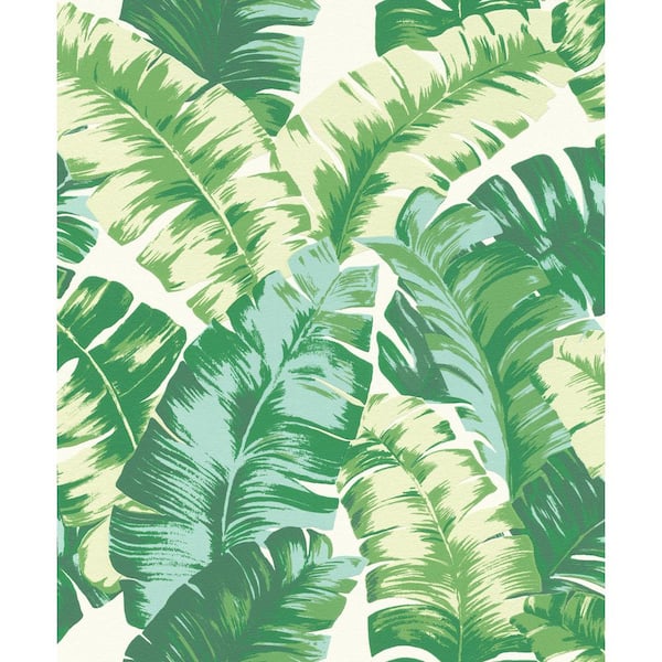 rasch Pisang Green Palm Leaf Wallpaper