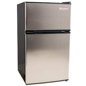 BLACK+DECKER BCRK25V 2.5 cu. ft. Energy Star Refrigerator with Freezer,  Silver 