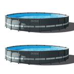 20 ft. x 48 in. Ultra XTR Round Swimming Pool Set and Sand Filter Pump (2-Pack)