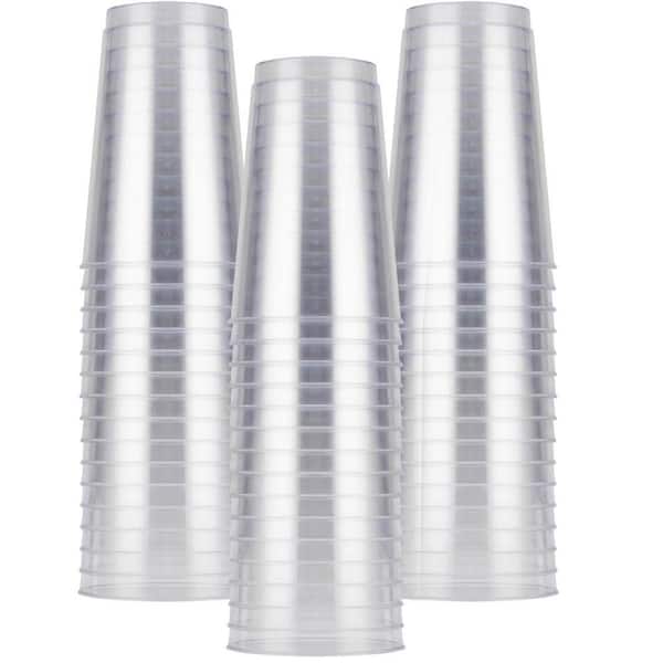 3.6 in. Clear Transparent Disposable Plastic Cups Party Tableware 12oz Durable Cold Drink 50 Per Case
