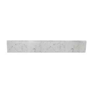 25 in. Cultured Marble Backsplash in Icy Stone