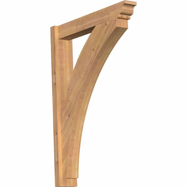 Ekena Millwork 6 in. x 42 in. x 30 in. Thorton Traditional Smooth Western Red Cedar Outlooker