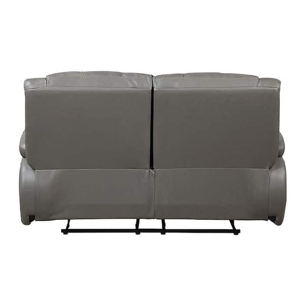 Lazzara Dimitri 64 in Top Grain Leather Manual Double Reclining 2